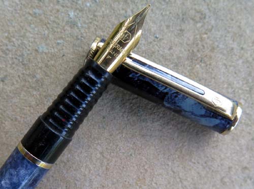 WATERMAN'S LAUREAT I FOUNTAIN PEN WITH FINE GOLD PLATED NIB